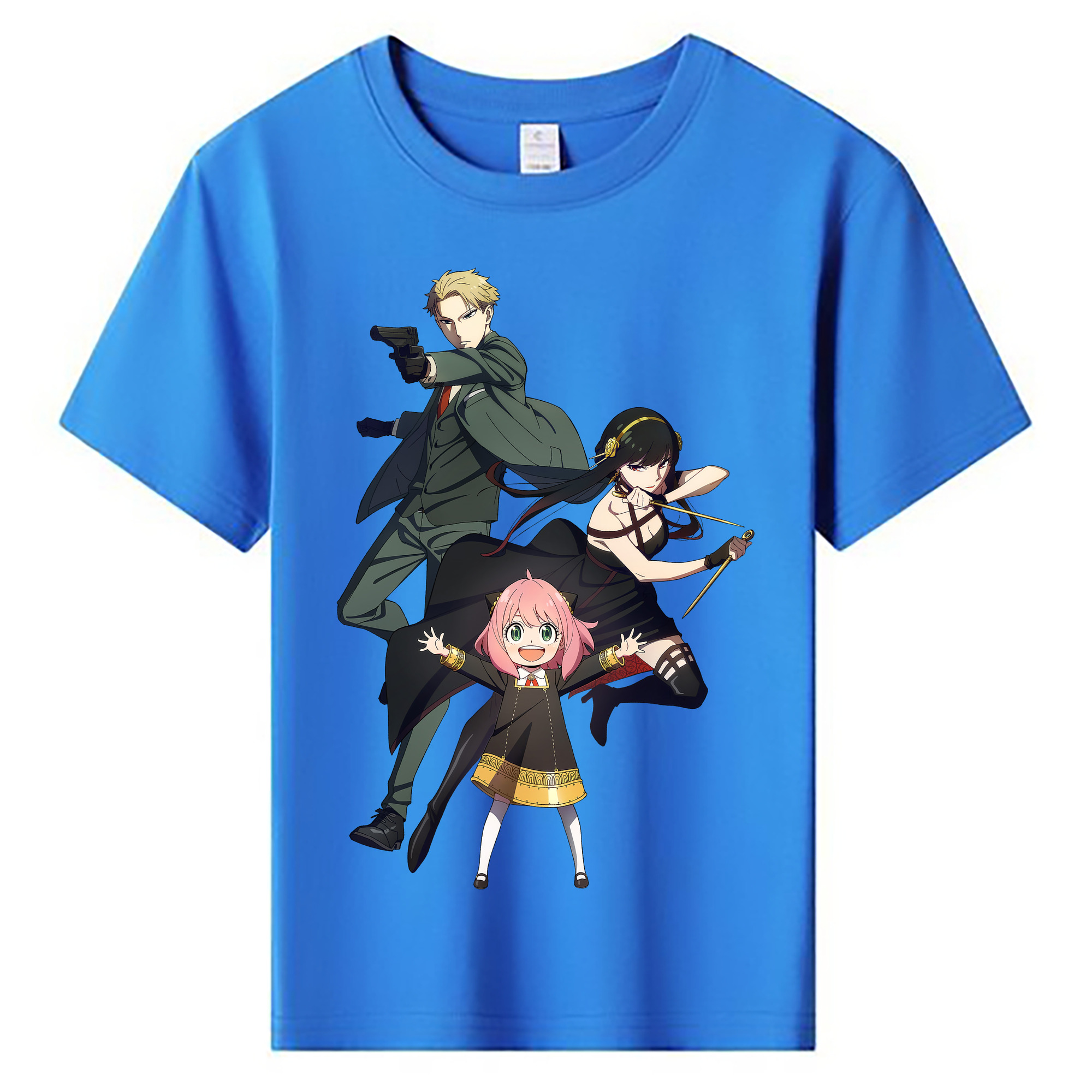 （画像用） SPY×FAMILY间谍家家酒 綿100％キッズTシャツ（フロントプリント）